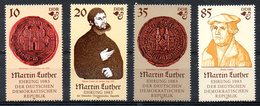 RDA. F. 2399-2402 De 1982. Martin Luther. - Théologiens