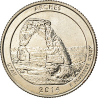 Monnaie, États-Unis, Arches, Quarter, 2014, Denver, SUP, Copper-Nickel Clad - 2010-...: National Parks