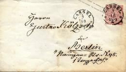 Cassel Vers Berlin Sur Entier Postal Stationery, Ganzsachen. Voir 2 Scan - Entiers Postaux