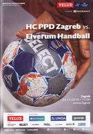 Croatia Zagreb 2019 / Arena / Handball / HC PPD Zagreb - Elverum Handball, Norway / Game Brochure - Balonmano