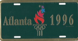 PLAQUE  Métal  ATLANTA 1996 Plaque Metal Olympic Games  Dimension 30cmX15cm  état Impeccable Neuve - Plaques En Tôle (après 1960)