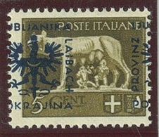 ITALIA - OCC. TEDESCA LUBIANA SASS. 1e NUOVO - Deutsche Bes.: Lubiana