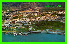 PRINCE RUPERT, BC - LOOKING OVER BUSINESS SECTION FROM HARBOUR WITH GOLF COURSE -  WRATHALL'S - - Prince Rupert