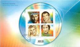 2007  Recording Artists: G. Lightfoot, J. Mitchell, A. Murray, P. Anka  Sc 2221  Souvenir Sheet Of 4 Different - 2001-2010