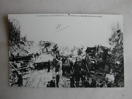 PHOTO Repro De CPA - Train - Déraillement Entre Arcueil Et Bourg La Reine Le 30 Mars 1906 - Treni