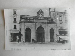 PHOTO Repro De CPA - Gare - La Gare De Saint Cloud - Treinen