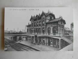PHOTO Repro De CPA - Gare - La Gare D'Epinay Sur Seine - Eisenbahnen