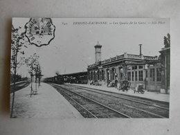PHOTO Repro De CPA - Gare - La Gare D'Ermont Eaubonne - Treinen