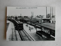 PHOTO Repro De CPA - Gare - La Gare De Juvisy - Trains