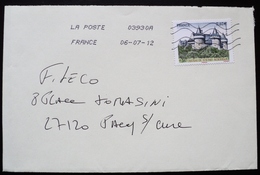 2012 France Francia Circulated Cover Envelope Sarzeau Chateau Suscinio Castle- Morbihan - Otros & Sin Clasificación