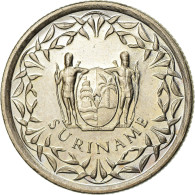 Monnaie, Surinam, 25 Cents, 1989, TTB, Nickel Plated Steel, KM:14A - Suriname 1975 - ...