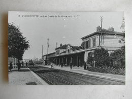 PHOTO Repro De CPA - Gare - La Gare De Pierrefitte - Treinen