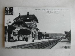 PHOTO Repro De CPA - Gare - La Gare De Chaville Vélizy - Ligne Des Invalides - Treni