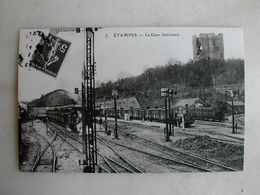 PHOTO Repro De CPA - Gare - La Gare D'Etampes - Trains