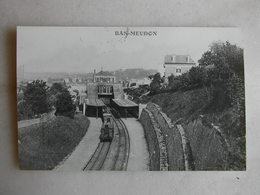 PHOTO Repro De CPA - Gare - La Gare De Bas Meudon - Treinen