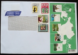 2019 Nederland Netherlands Circulated Cover Enveloppe  To Montevideo Uruguay Postzegel Verzamevel Christmas Noel - Storia Postale