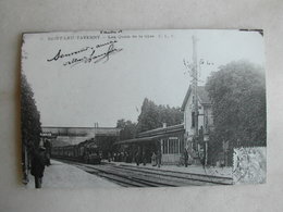 PHOTO Repro De CPA - Gare - Les Quais De La Gare De Saint Leu Taverny - Eisenbahnen