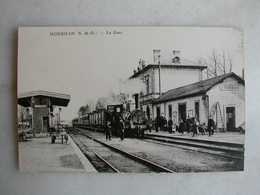 PHOTO Repro De CPA (la Vie Du Rail) - Gare - La Gare De Dourdan - Ternes