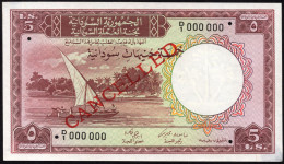 Sudan, 5 Pounds 1956 Specimen UNC P-4s - Soudan