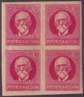 1925-33 CUBA REPUBLICA 1925 2c MAXIMO GOMEZ PATRIOTAS PERMANENTES IMPERFORATED ORIGINAL GUM. - Nuovi