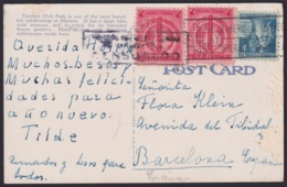 1939-H-98 CUBA REPUBLICA 1939 POSTCARD TO SPAIN CENSORSHIP BARCELONA CIVIL WAR. - Briefe U. Dokumente