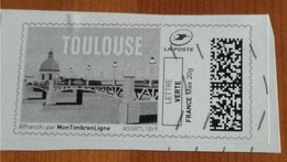 Timbre En Ligne "Toulouse" (Lettre Verte) - France - Afdrukbare Postzegels (Montimbrenligne)