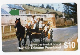 ILE NORFOLK TELECARTE 10$ BOUNTY DAY - Norfolkinsel
