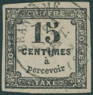 PORTOMARKEN P 4 O, 1870, 15 C. Schwarz, Feinst, Mi. 420.- - Altri & Non Classificati