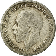 Monnaie, Grande-Bretagne, George V, 3 Pence, 1921, TB, Argent, KM:813a - F. 3 Pence
