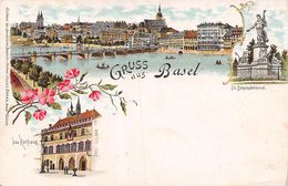 Gruss Aus Basel Litho - Basilea