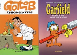 3 MINI  BD -  Publicités Chewing Gums  HOLLYWOOD - STIMOROM - TONIGUM -  GARFIELD, THORGAL, GOTLIB - Wholesale, Bulk Lots