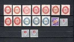 Liechtenstein   1920-40  .-  Y&T  Nº   1/12-16-21/23   Taxa - Steuermarken