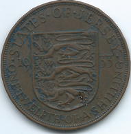 Jersey - 1933 - George V - 1/12 Shilling - KM16 - Jersey