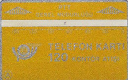 Turkey, TR-LG-02 (610B), L&G Optical Card, Yellow, Band 4mm - Shiny Black Reverse, 2 Scans. - Turquie