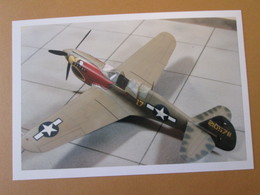 CAGI3 Format Carte Postale Env 15x10cm : SUPERBE TIRAGE UNIQUE PHOTO MAQUETTE PLASTIQUE 1/48e P-40 USAF - Avions