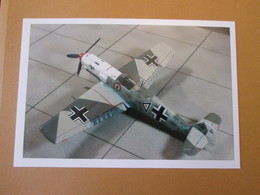 CAGI3 Format Carte Postale Env 15x10cm : SUPERBE (TIRAGE UNIQUE) PHOTO MAQUETTE PLASTIQUE 1/48e Me 109-E LUFTWAFFE - Airplanes