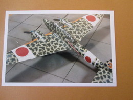 CAGI3 Format Carte Postale Env 15x10cm : SUPERBE (TIRAGE UNIQUE) PHOTO MAQUETTE PLASTIQUE 1/48e AVION JAPONAIS COLORé - Vliegtuigen