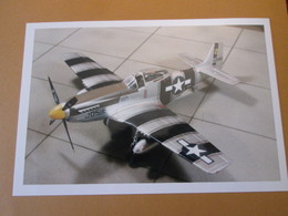 CAGI3 Format Carte Postale Env 15x10cm : SUPERBE (TIRAGE UNIQUE) PHOTO MAQUETTE PLASTIQUE 1/48e P-51D MUSTANG USAF - Airplanes