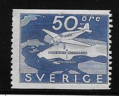 Suède Poste Aérienne N°6 - Neufs Sans Gomme - TB - Unused Stamps