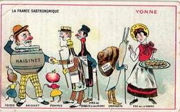 4 Cards Litho PUB C1880 Anthropomorphic Dressed Food Veggie People,  Potato Beets Cabbage   Printer Is SIRVEN - Paris - Other & Unclassified