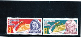 CG33 - 1964 Cuba - Cosmonauti Bykowski E Tereshkova - Amérique Du Nord