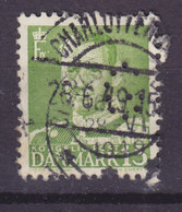 Perfin Perforé Lochung (G21) 'GK' Gentofte Kommune, Charlottenlund ERROR Variety 'K' Missing CHARLOTTENLUND Cds. !! - Variétés Et Curiosités