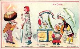 C1880 Anthropomorphic Dressed Food Veggie People 4 Cards Crayfish Mushroom Melon - Other & Unclassified