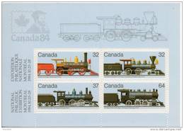 Canada. Locomotives. Bloc Feuillet - Blocs-feuillets