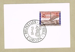 Bruxelles Expo 58 Cachet EUROPA  Sur Timbre COB 1047 Fragment - 1958 – Brussel (België)