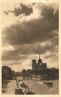 7805" PARIS-NOTRE DAME VUE DU PONT DE LA TOURNELLE"  - CARTOLINA POST. ORIG.  SPED. 1938 - Notre Dame De Paris