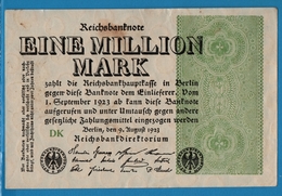 DEUTSCHES REICH 	1 Million Mark	09.08.1923	# DK  P# 102b - 1 Million Mark