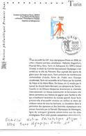 FRANCE N° 3876 NOTICE PHILATELIQUE JEUX OLYMPIQUES D'HIVER - Hiver 2006: Torino