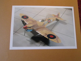 CAGI3 Format Carte Postale Env 15x10cm : SUPERBE (TIRAGE UNIQUE) PHOTO MAQUETTE PLASTIQUE 1/48e SPITFIRE DESERT AIR FORC - Vliegtuigen