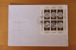 Erzgebirgische Klöppelspitze; Kleinbogen; MiNr. 3215-20;  22. Nov. 1988 - FDC: Briefe